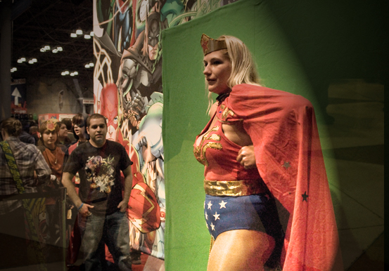 A Superhero at NYC ComicCon 2011